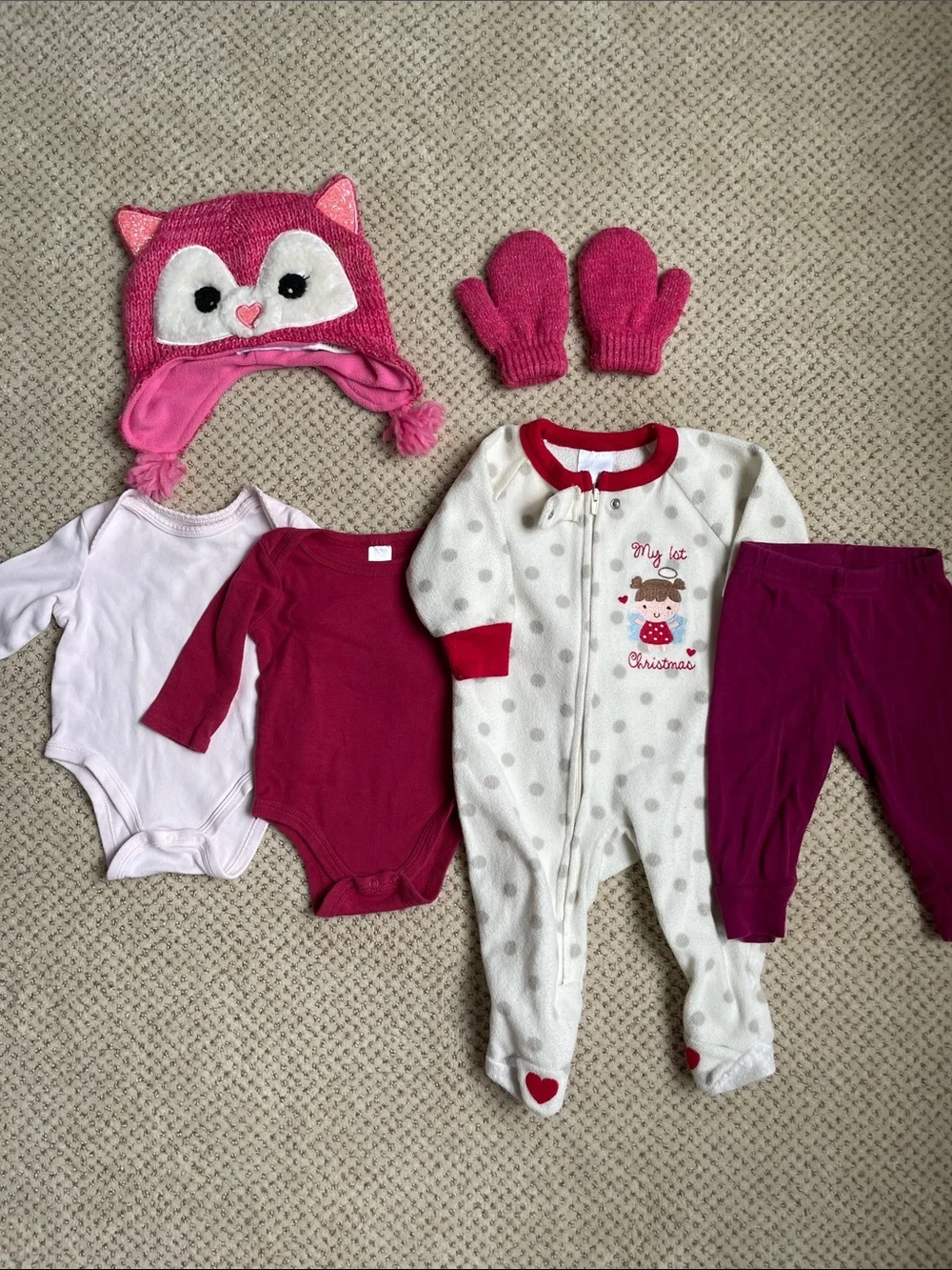 Baby girl 3-6 and 6-9 month lot - winter bundle